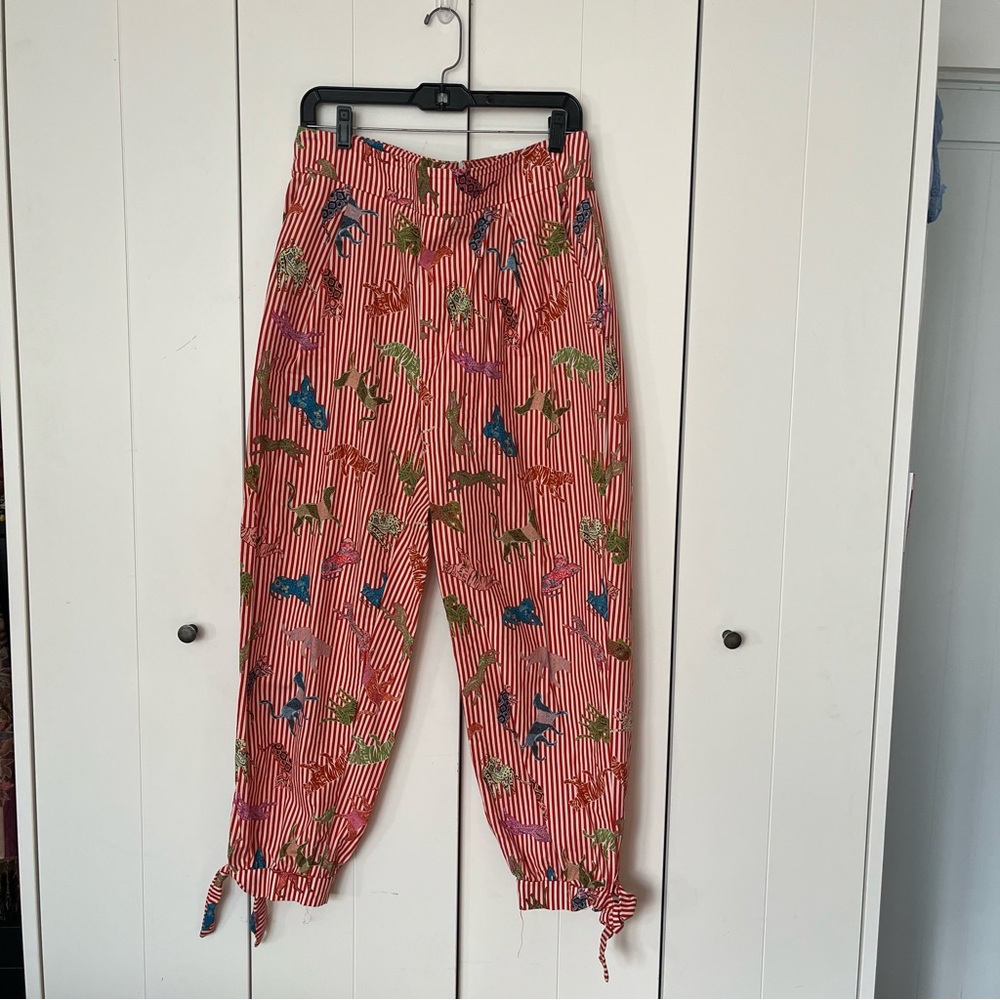Colcci Red Striped Tropical Pants